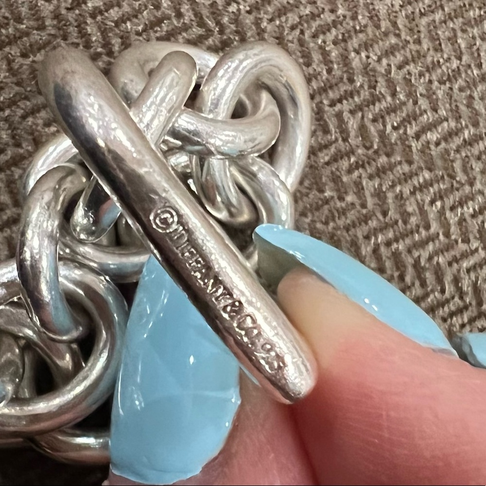 Silver heart Tiffany bracelet